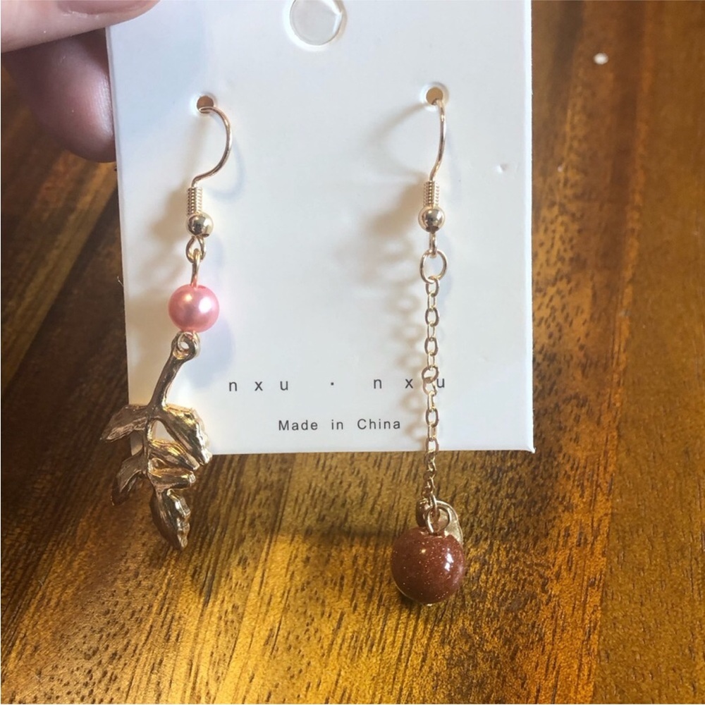 3/$20 leaf hanging earrings